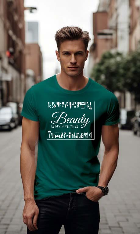 Beauty is my business Szépségápolás - Körömápolás, Fodrász, Szépség Férfi Környakú Póló