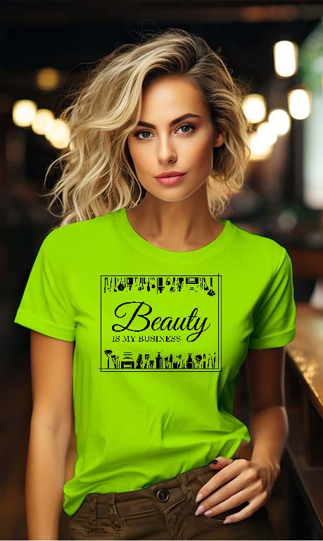 Beauty is my business Szépségápolás - Körömápolás, Fodrász, Szépség Női Környakú Póló