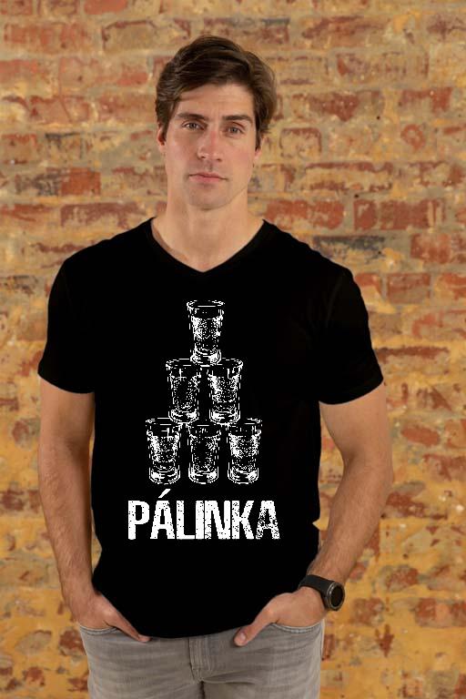 Pálinka  - Pálinka Férfi V-nyakú Póló
