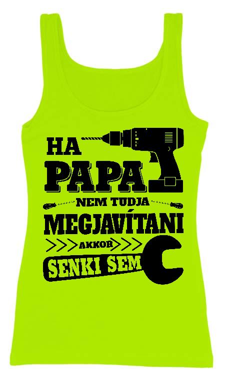 Ha Papa nem tudja megjavítani - Papa Női Trikó