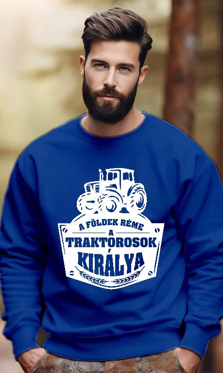 A földek réme a Traktorosok királya - Traktoros Férfi Pulóver