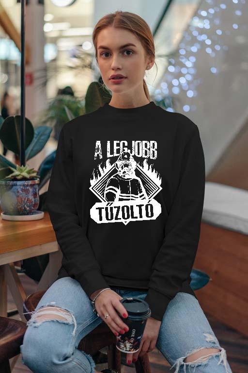 A legjobb Tűzoltó - Tűzoltó Női Pulóver