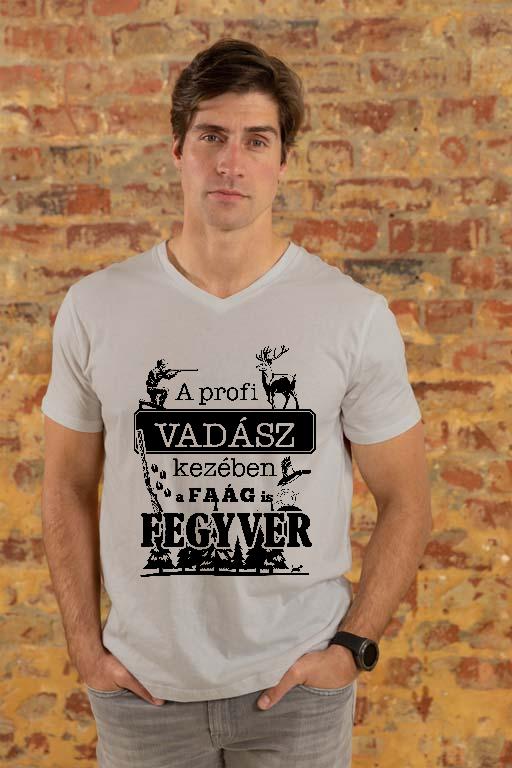 A profi Vadász - Vadász Férfi V-nyakú Póló