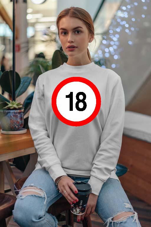Születésnap 18 - Évfordulós Női Pulóver