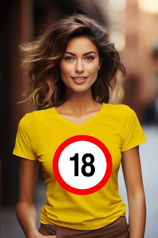 Születésnap 18 - Évfordulós Női V-nyakú Póló