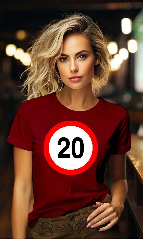 Születésnap 20 - Évfordulós Női Környakú Póló