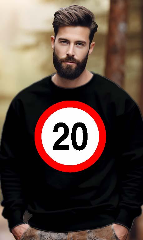 Születésnap 20 - Évfordulós Férfi Pulóver