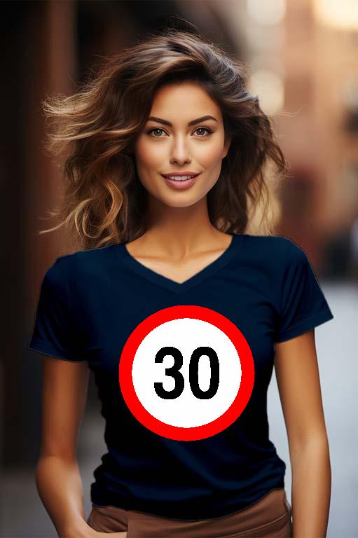 Születésnap 30 - Évfordulós Női V-nyakú Póló