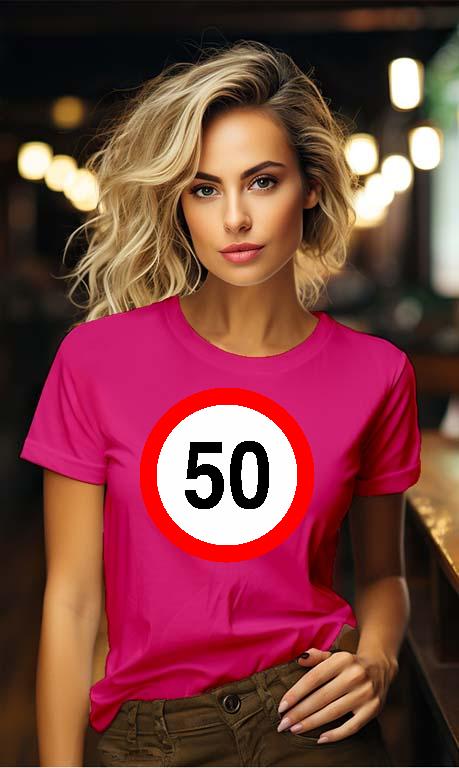 Születésnap 50 - Évfordulós Női Környakú Póló