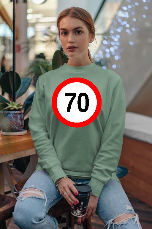 Születésnap 70 - Évfordulós Női Pulóver