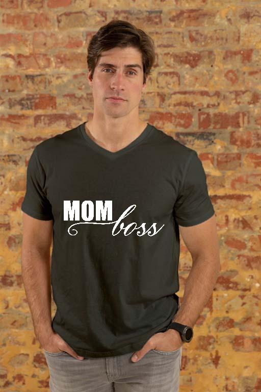 Mom Boss Anya - Anya Férfi V-nyakú Póló
