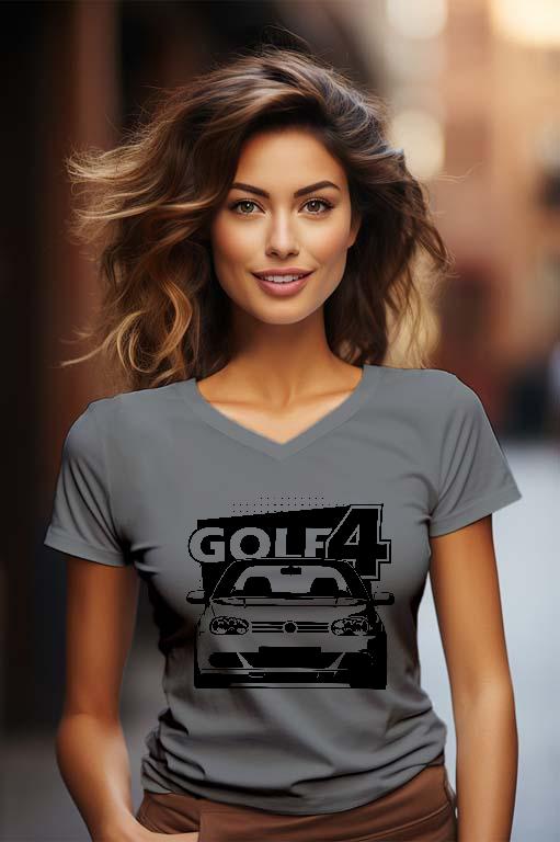 Volkswagen Golf 4 - Volkswagen Golf 4 Női V-nyakú Póló