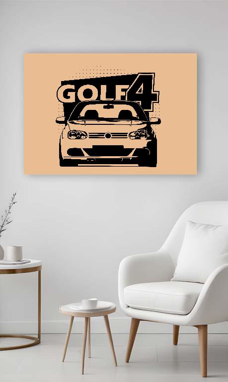 Volkswagen Golf 4 - Volkswagen Golf 4 Vászonkép