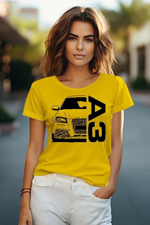 Audi A3 8P  - Audi A3 Női O-nyakú Póló
