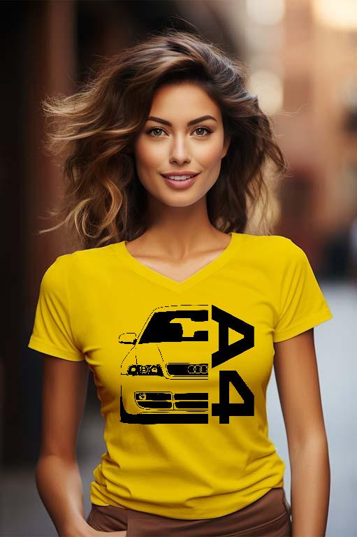 Audi A4 - Audi A4 Női V-nyakú Póló