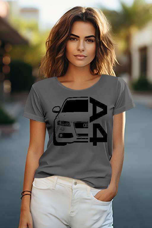 Audi A4 B8 - Audi A4 Női O-nyakú Póló