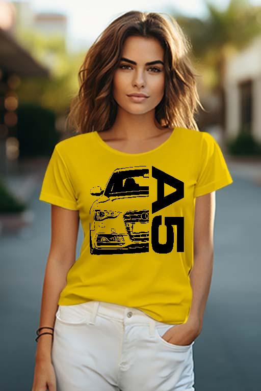 Audi A5 B8.5 - Audi A5 Női O-nyakú Póló