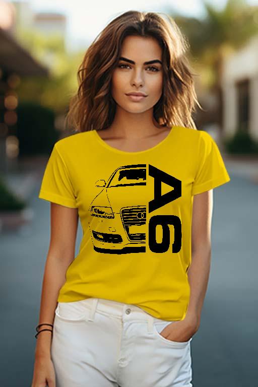 Audi A6 C6  - Audi A6 Női O-nyakú Póló