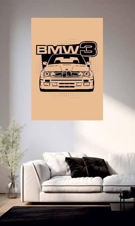 BMW 3 E30 - BMW 3 Poszter