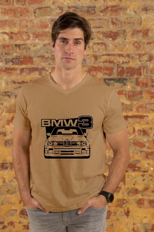 BMW 3 E30 - BMW 3 Férfi V-nyakú Póló