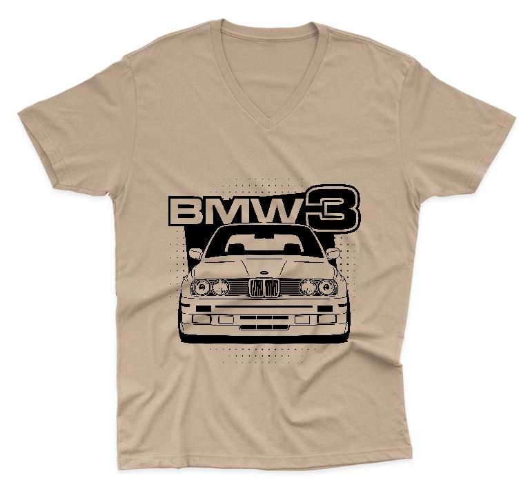 BMW 3 E30 - BMW 3 Férfi V-nyakú Póló