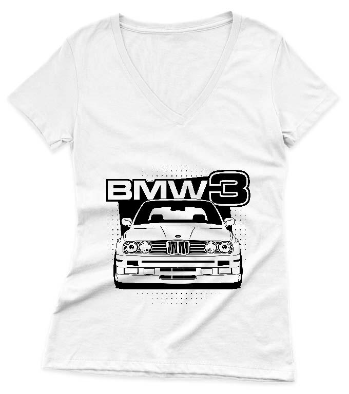 BMW 3 E30 - BMW 3 Női V-nyakú Póló