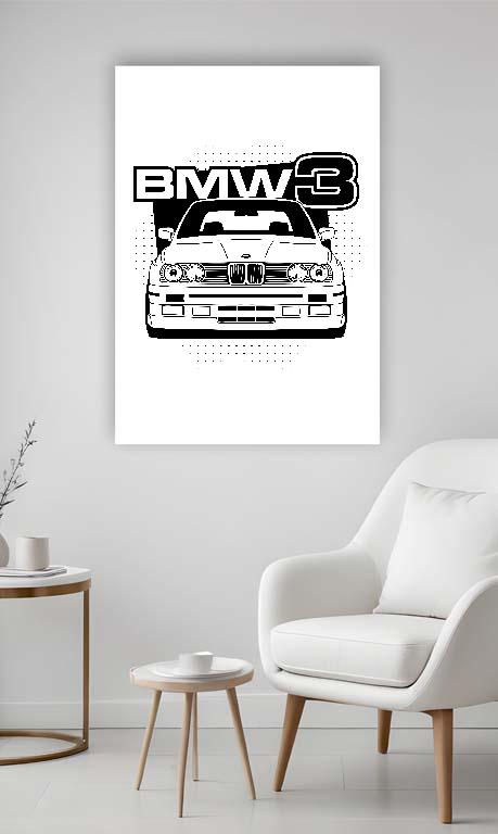 BMW 3 E30 - BMW 3 Vászonkép