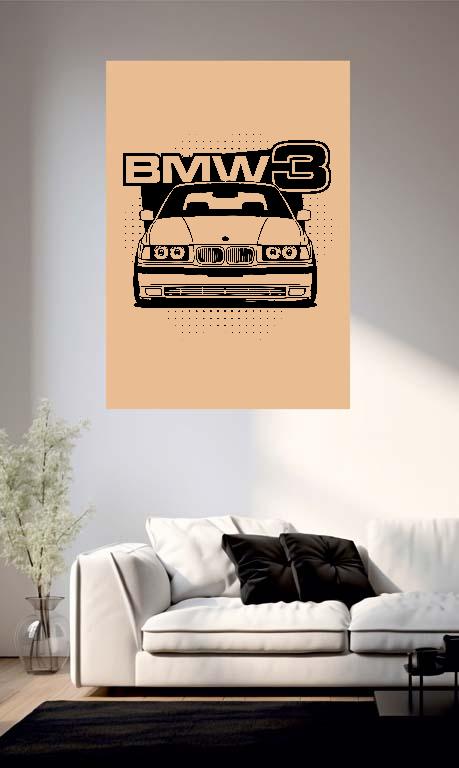 BMW 3 E36 - BMW 3 Poszter