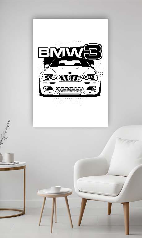 BMW 3 E46  - BMW 3 Vászonkép