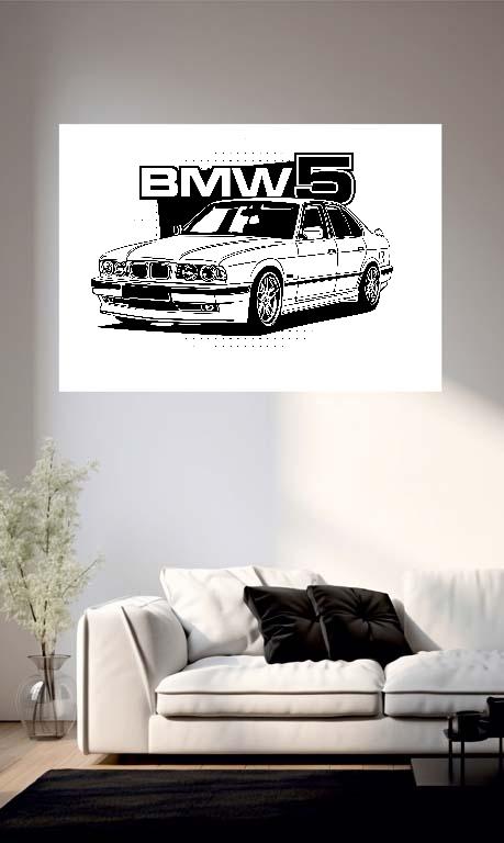 BMW 5 E34 - BMW 5 Poszter