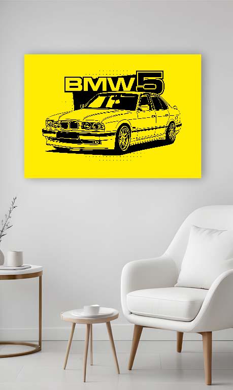 BMW 5 E34 - BMW 5 Vászonkép