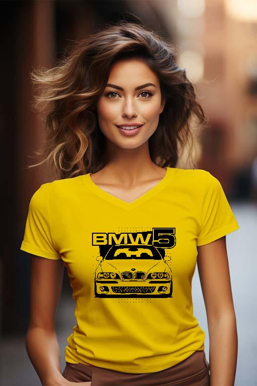 BMW 5 E39 - BMW 5 Női V-nyakú Póló