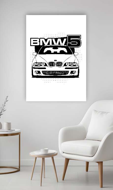 BMW 5 E39 - BMW 5 Vászonkép