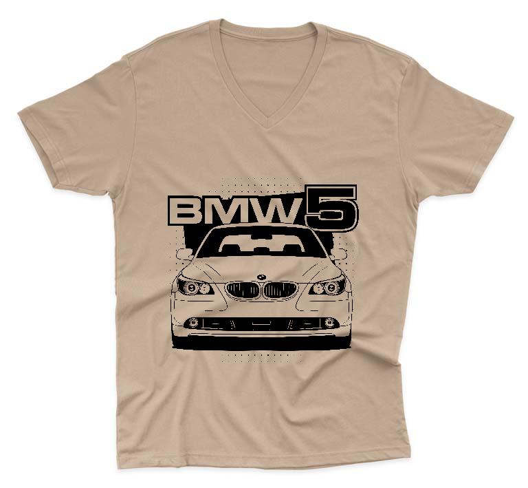 BMW 5 E60 - BMW 5 Férfi V-nyakú Póló