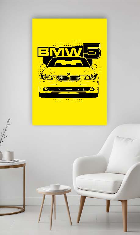 BMW 5 E60 - BMW 5 Vászonkép