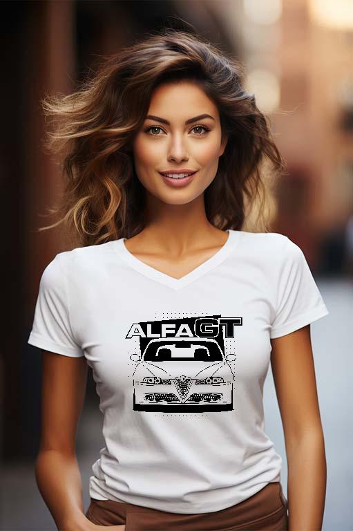 Alfa Romeo GT - Alfa Romeo Gt Női V-nyakú Póló
