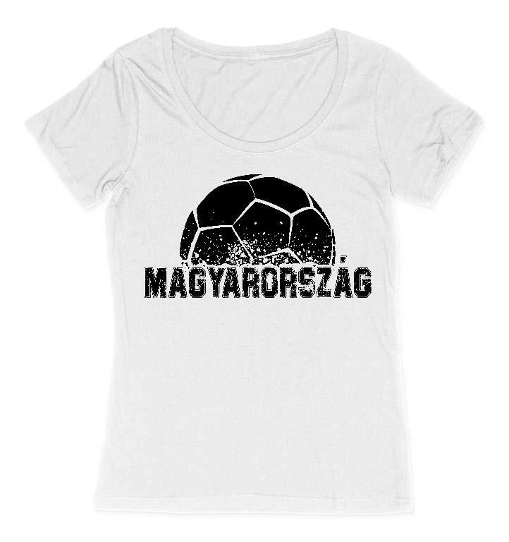 Magyarország Focis - Foci Női O-nyakú Póló