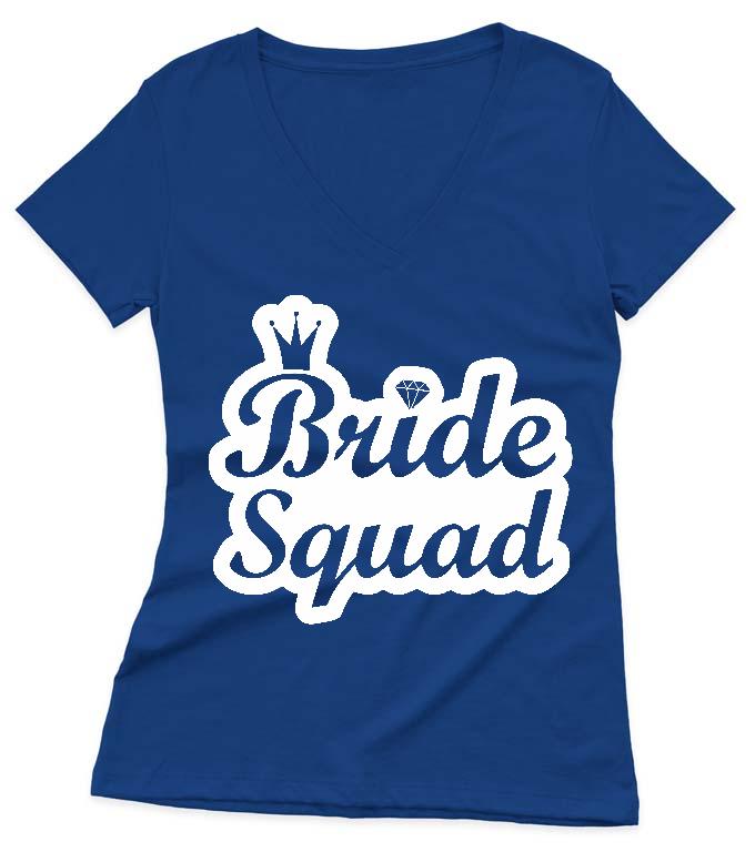 Bride Squad Lánybúcsú  - Lánybúcsú Női V-nyakú Póló