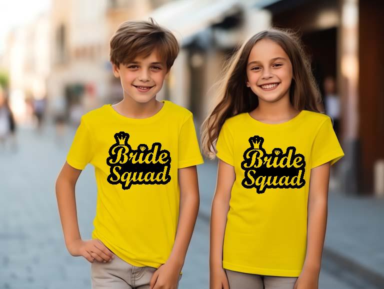 Bride Squad Lánybúcsú  - Lánybúcsú Gyerek Környakú Póló