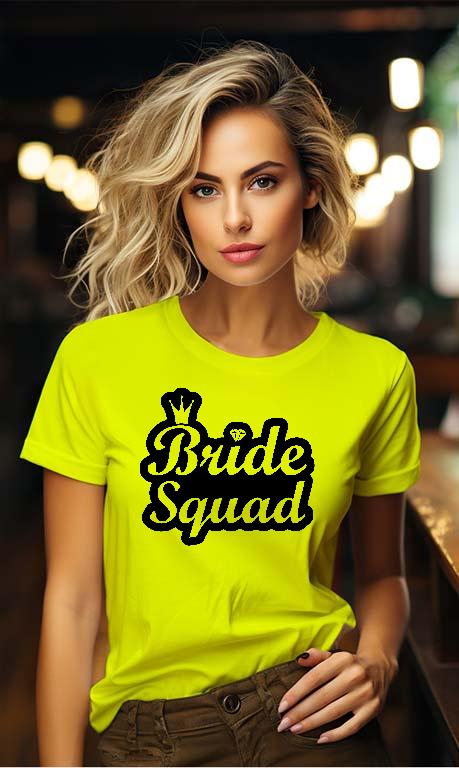 Bride Squad Lánybúcsú  - Lánybúcsú Női Környakú Póló