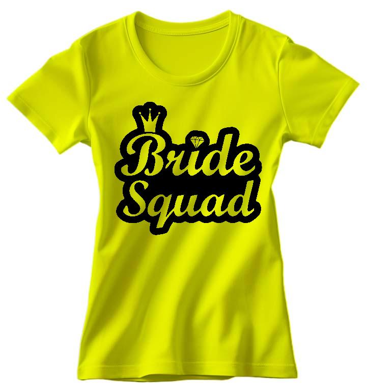 Bride Squad Lánybúcsú  - Lánybúcsú Női Környakú Póló