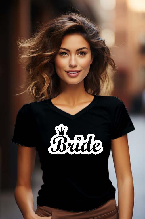 Bride Lánybúcsú  - Lánybúcsú Női V-nyakú Póló