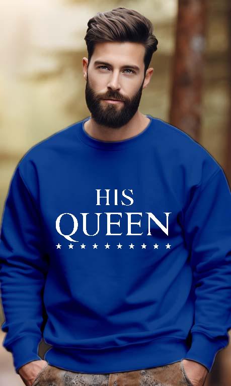 His Queen Páros - Párok Férfi Pulóver