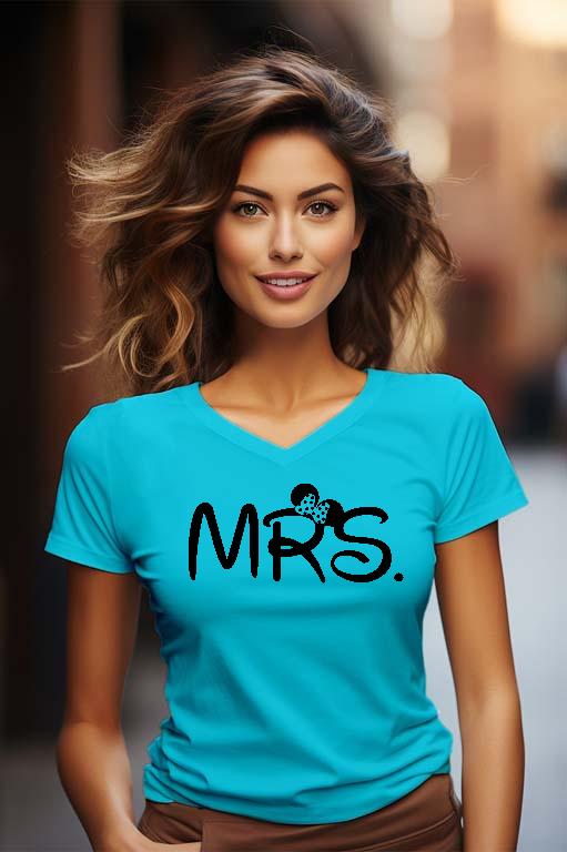 Mrs Minnie Páros - Párok Női V-nyakú Póló