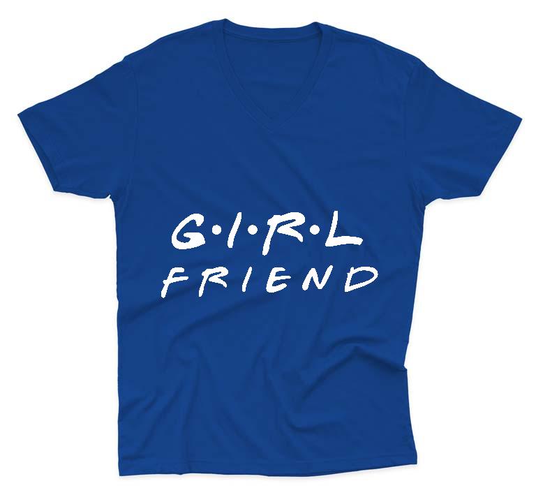 Girl Friend Páros - Párok Férfi V-nyakú Póló