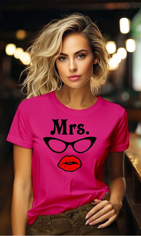 Mrs Száj Páros - Párok Női Környakú Póló