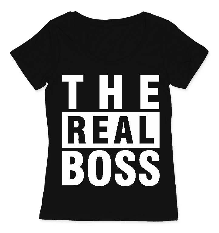 The Real Boss Páros - Párok Női O-nyakú Póló