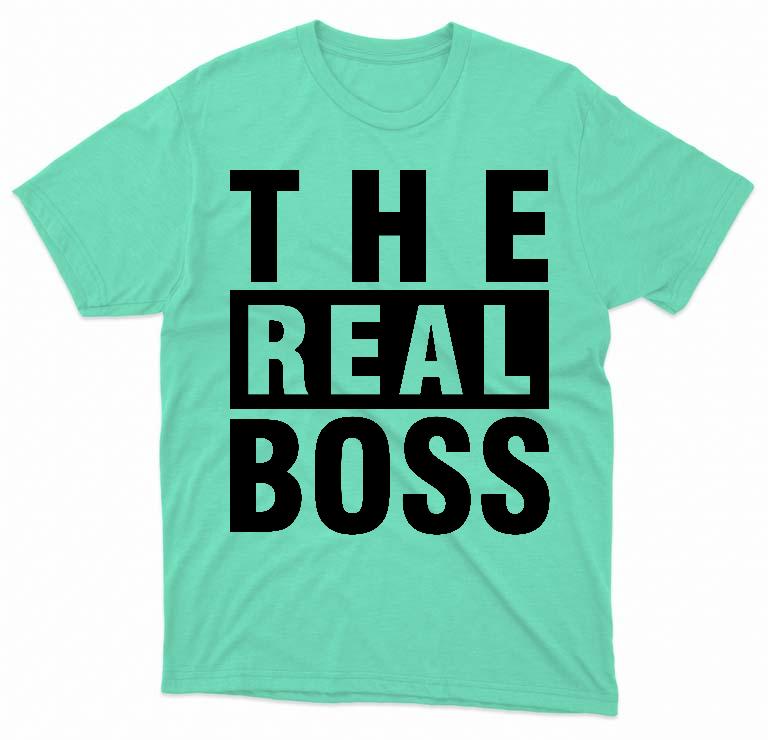 The Real Boss Páros - Párok Férfi Prémium Póló