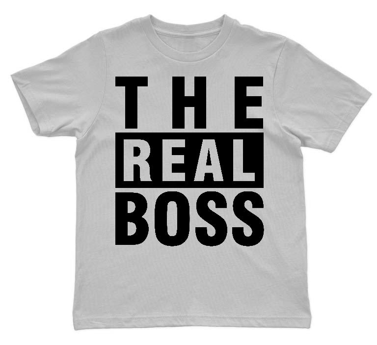 The Real Boss Páros - Párok Gyerek Környakú Póló