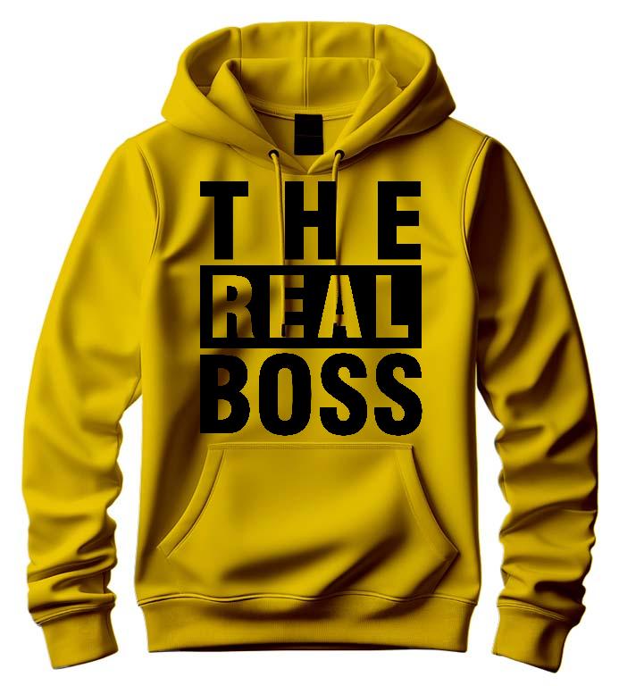 The Real Boss Páros - Párok Férfi Kapucnis Pulóver